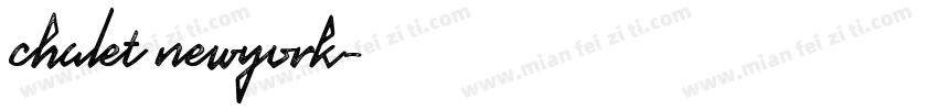 chalet newyork字体转换